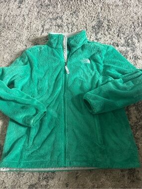 The North Face womens xl Teal Green Full-Zip Fleece Jacket